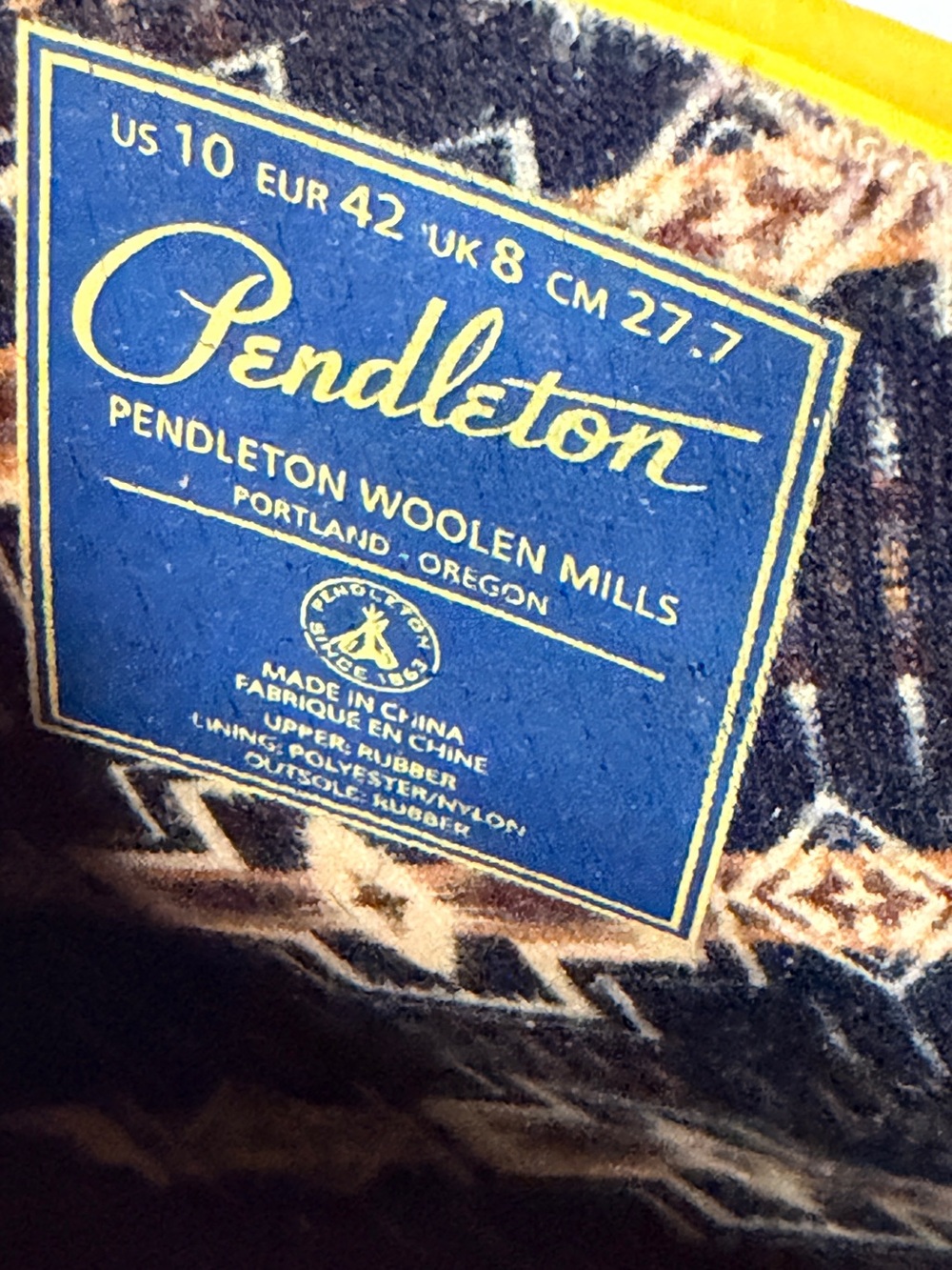 Pendleton Yellowstone National Park Rain Boots Women’s 10 Yellow - Picture 9 of 12